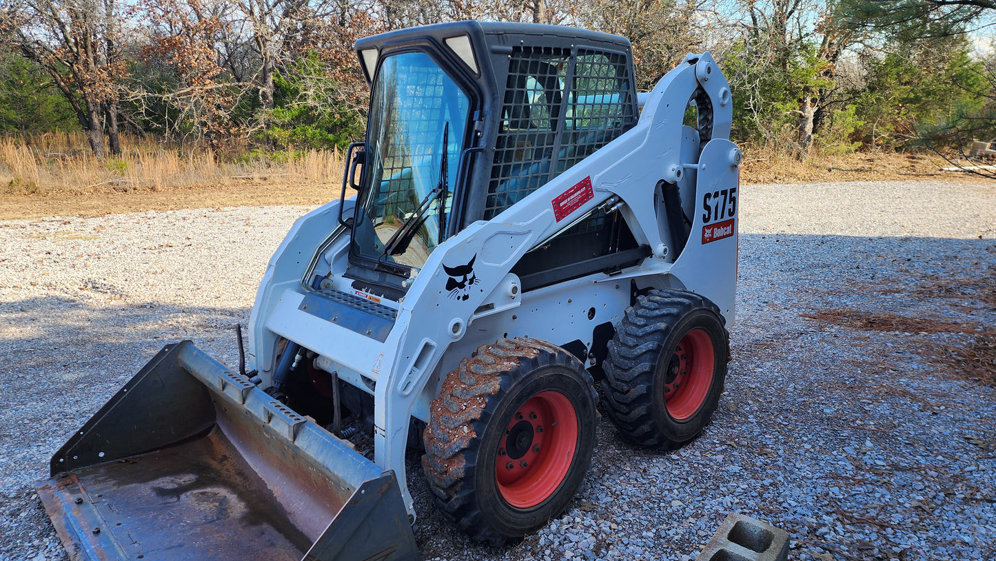 Bobcat S175 Skid Steer Loader w/ Cab & Heat - 452 hours