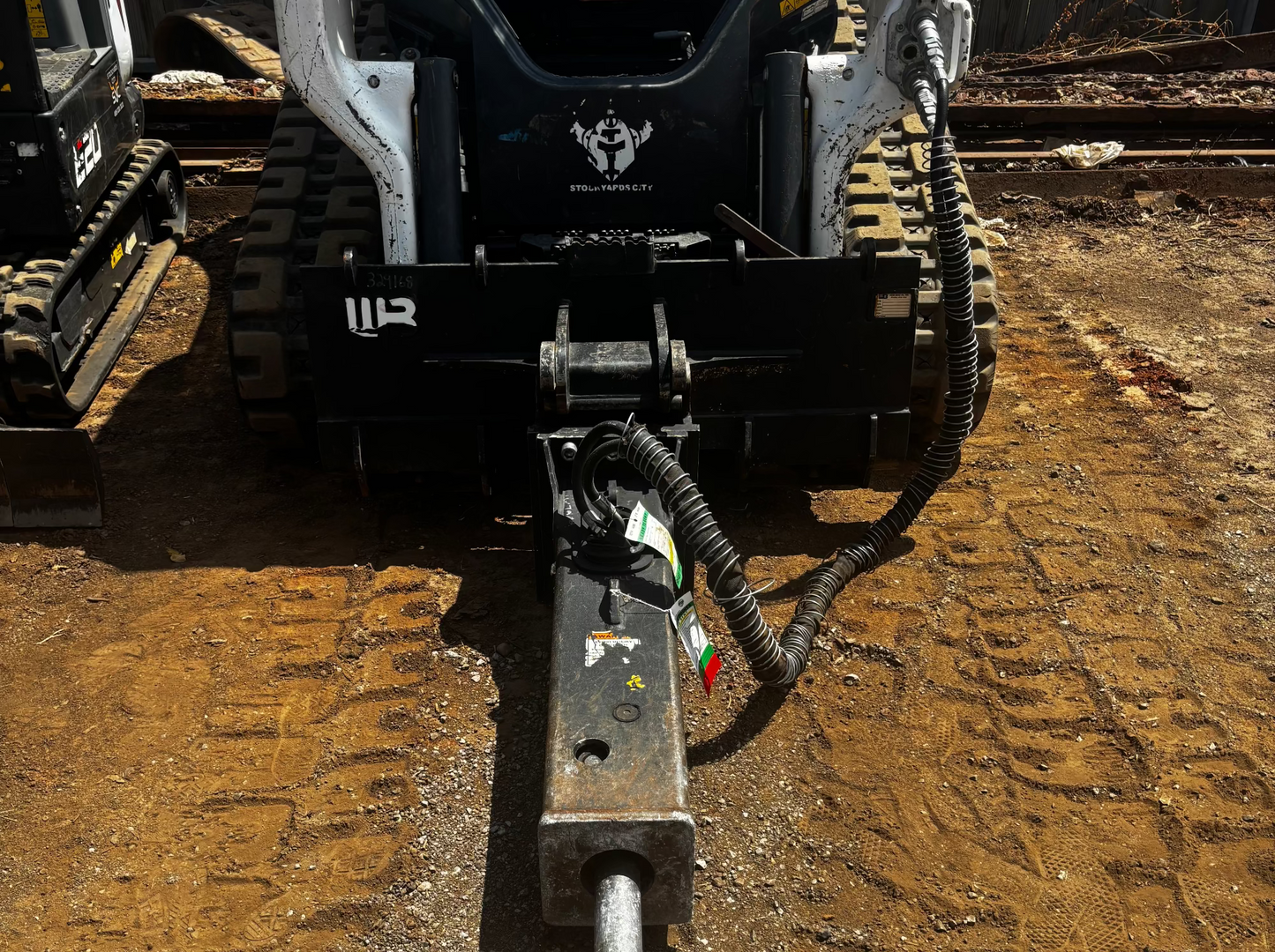 Here shown with breaker attached