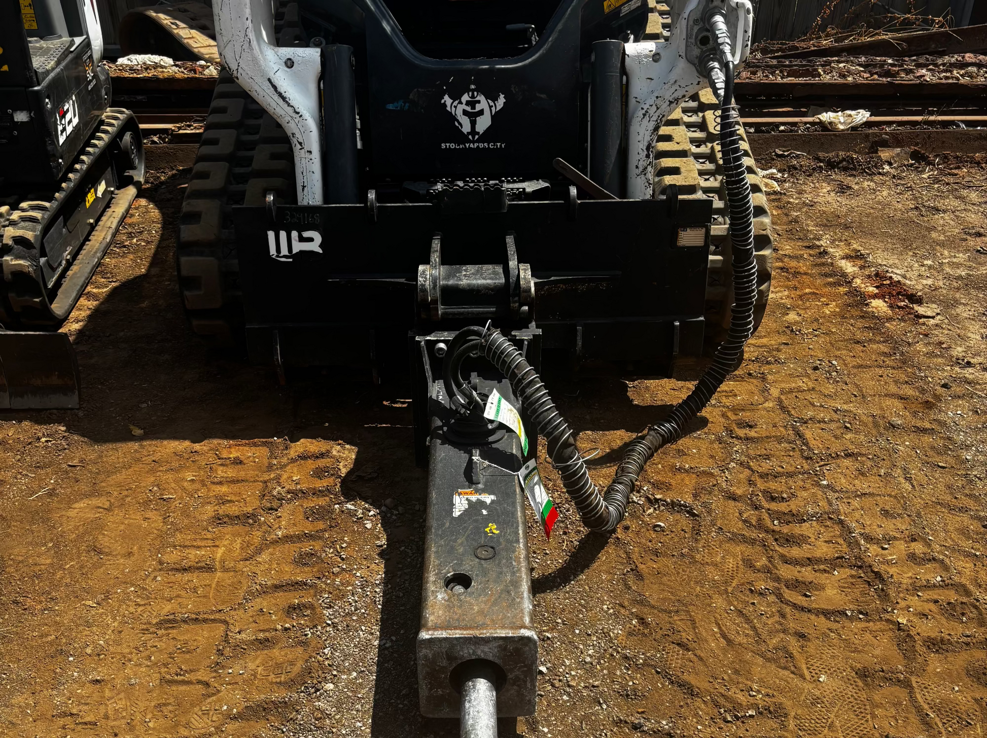 Here shown with breaker attached