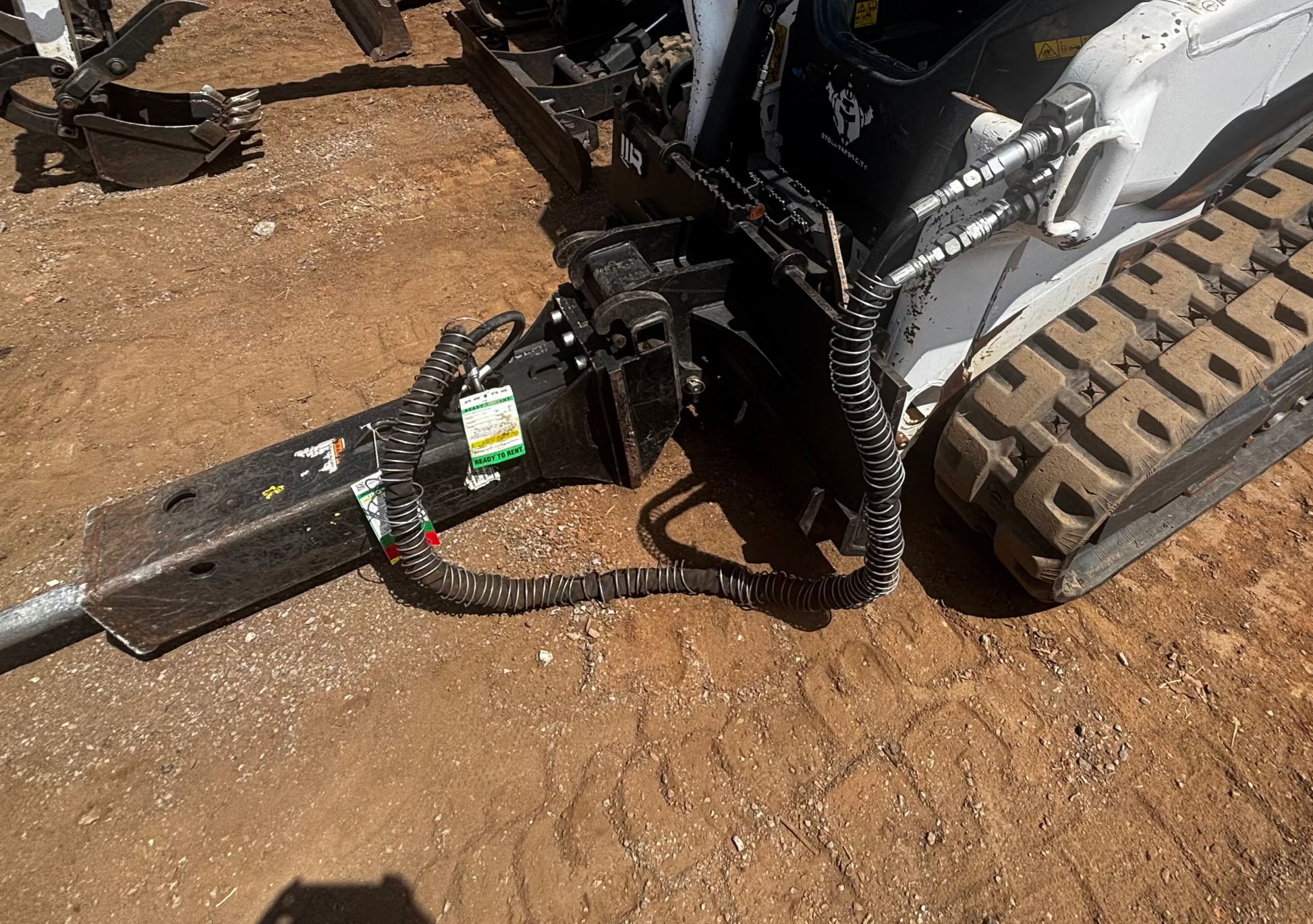 Here shown with breaker attached